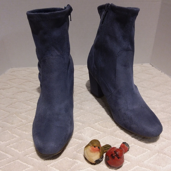 - Revamped faux suede stretch boots. - Picture 1 of 7